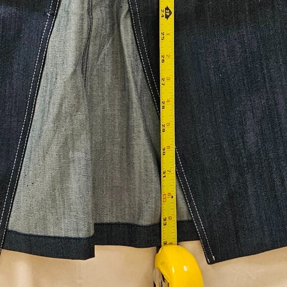 Andrea Rosati Long Sleeveless Denim Vest - Picture 2 of 8